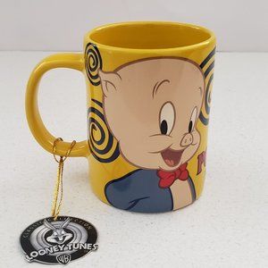 Looney Tunes Porky Pig Spinner Ceramic Coffee Mug, 12 oz